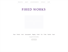 Tablet Screenshot of fired-works.com